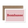 CARTE DE VOEUX "BOMBASSE"