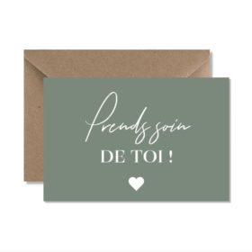 CARTE DE VOEUX "PRENDS SOIN DE TOI"