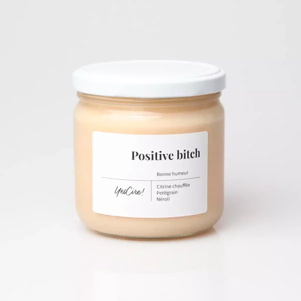 Positive bitch | Bougie citrine chauffée "bonne humeur"