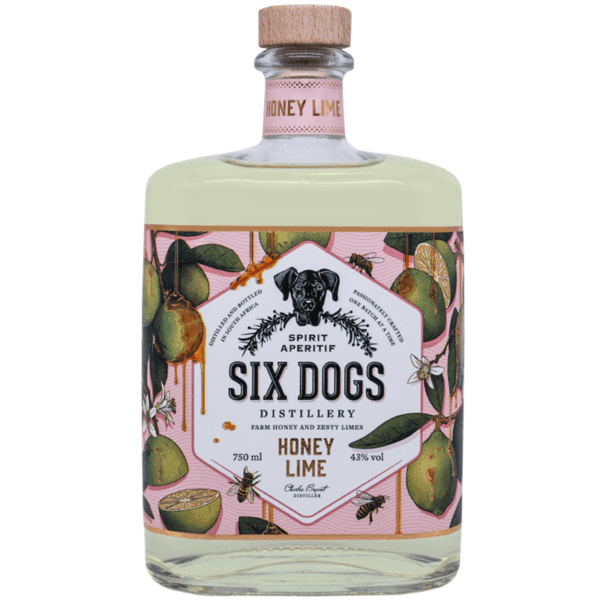 Gin Honey Lime - Six Dogs - 75cl