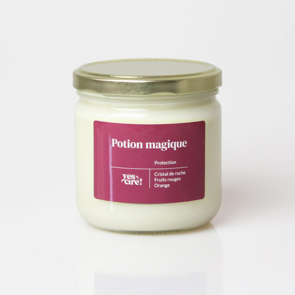 Potion magique | Bougie cristal de roche "Protection"