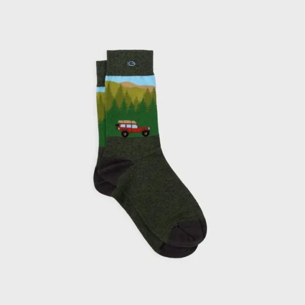 Chaussettes en coton peigné - Road trip