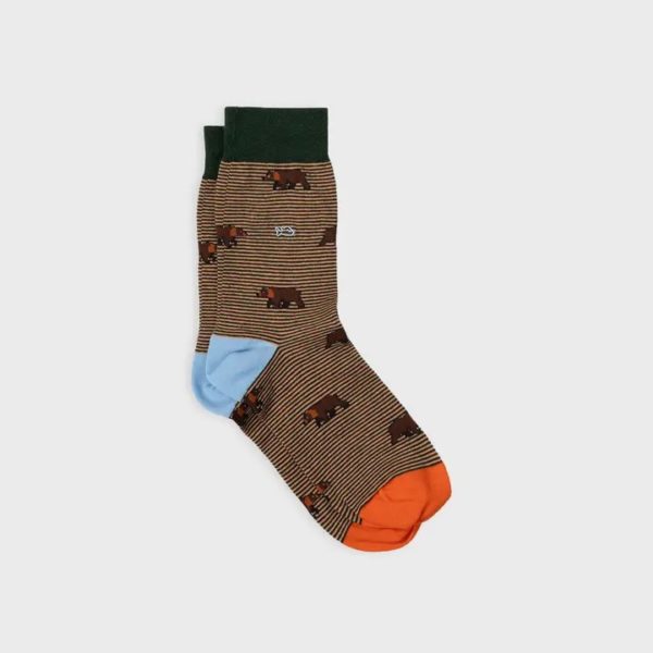 Chaussettes en coton peigné - Ours