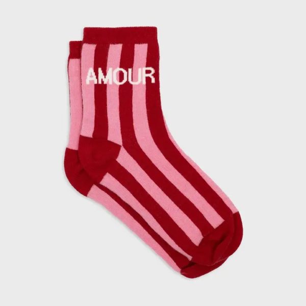 Chaussettes en coton peigné - Amour