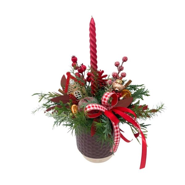 Arrangement rouge éclatant