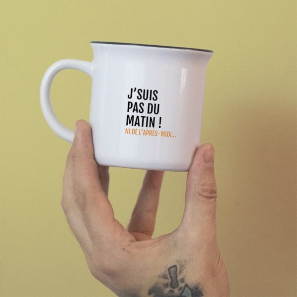 Tasse "J'suis pas du matin"