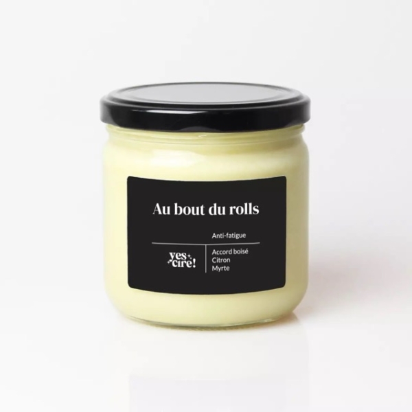 bougie yes cire au bout du rolls